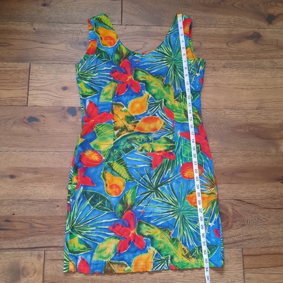 Jams World Vintage Marilyn Tropical Flower and Fruit Print Short Sun Dress - Picture 11 of 16